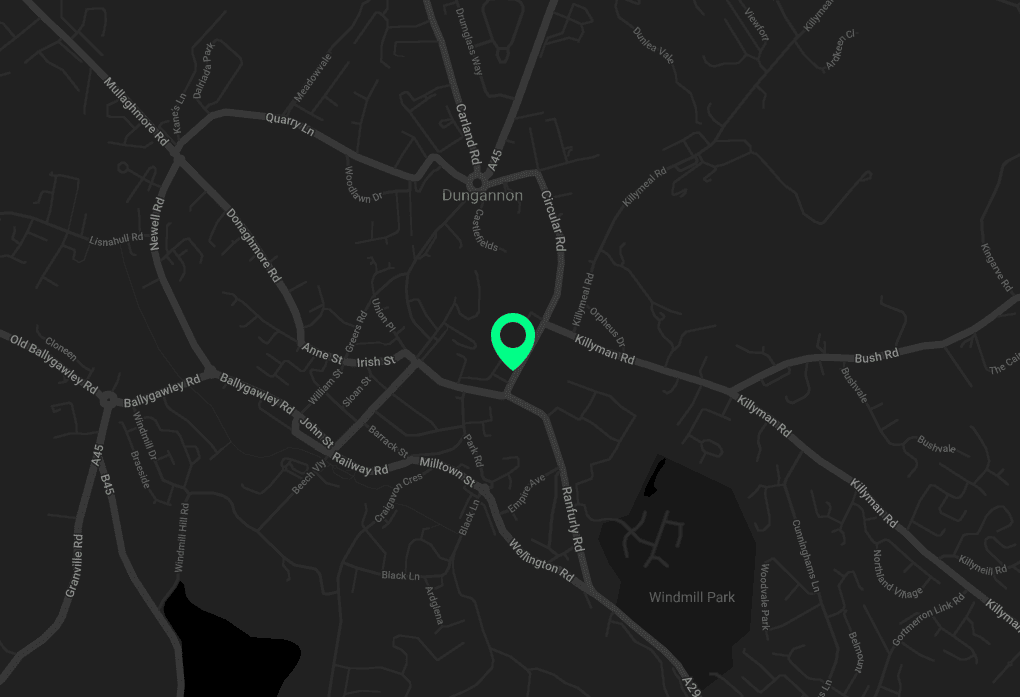 Map of AAB Wealth in Dungannon